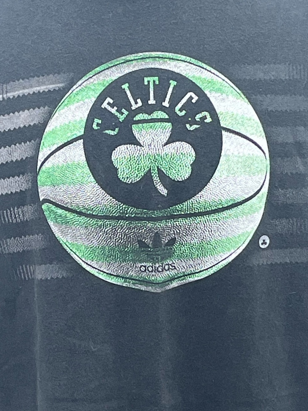 Adidas Men’s Boston Celtics Basketball NBA Graphic T-Shirt Black 2XL